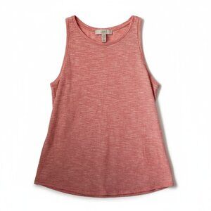 Loft red and white striped tank size medium
